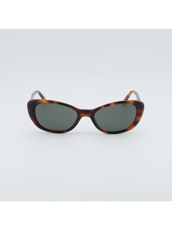 Saint Laurent SL822 002 Sunglasses Havana Cat Eye Frame, Grey Lenses main image 4